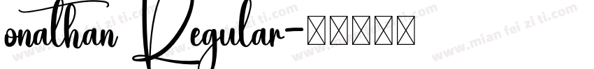 onathan Regular字体转换